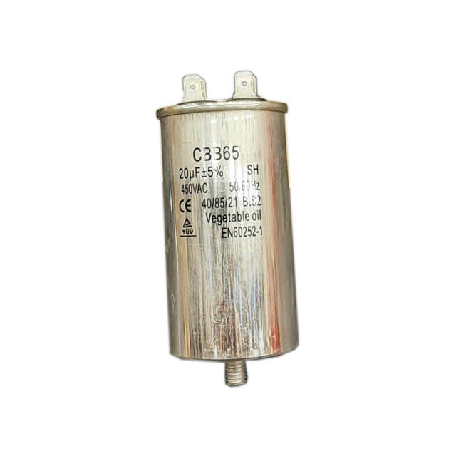 Capacitor, 20µF/450 V AC/50 Hz, S2