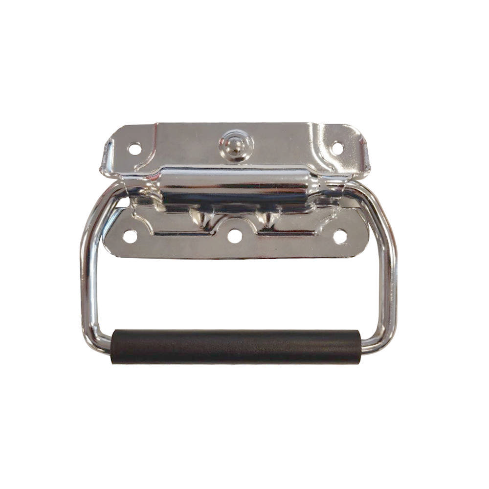 Handle, hinged, with spring return