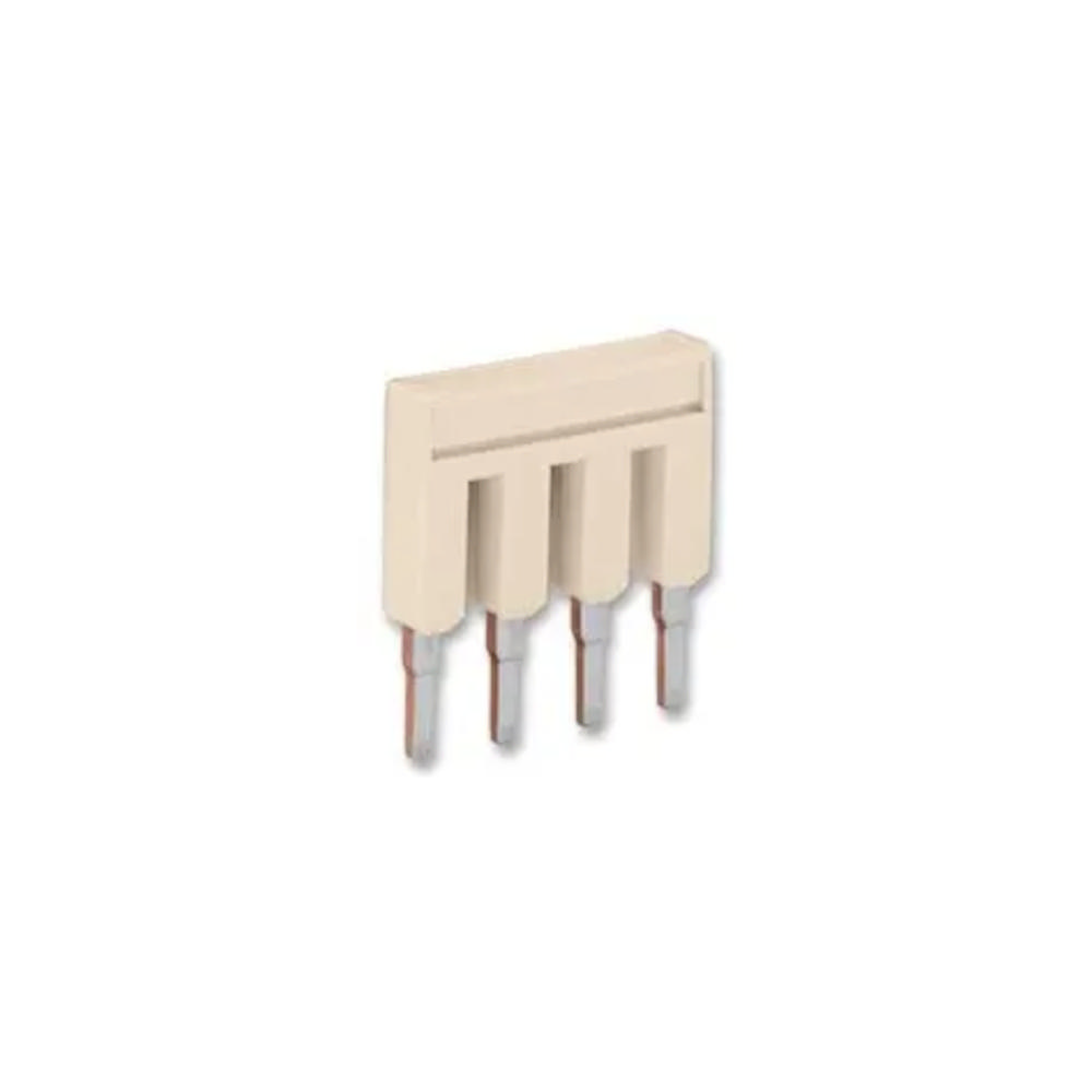 Terminal block, Push-in type jumper bar, 4-way insulated 2004-404