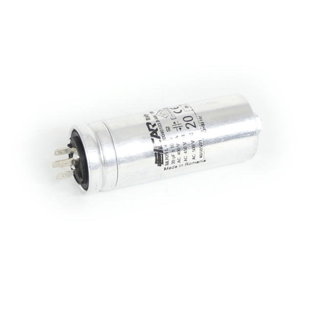 Capacitor, 20µF ±10%, S2, 450 V 50/60 Hz with threaded rod