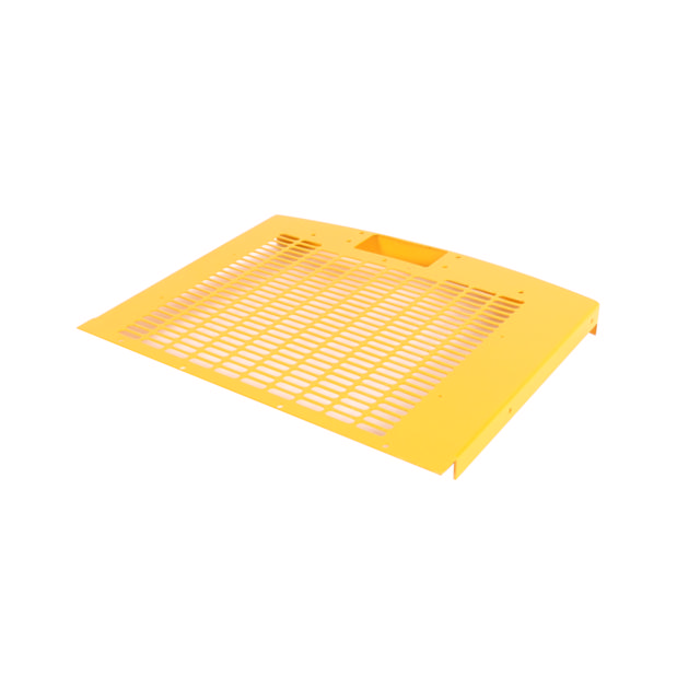 Air inlet grille, welded, RAL 1028 powder coated