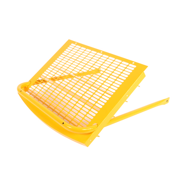 Air discharge grille, welded, RAL 1028 powder coated