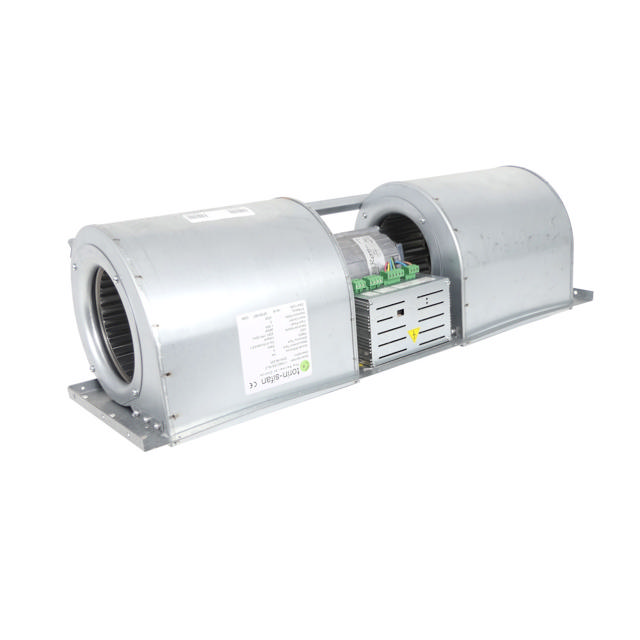 Radial fan, IP20 motor, 1550 RPM max, variable speed, 230 V, 50 Hz, 1ø 250 W, supply current 1.7 A