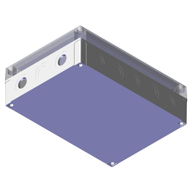 Junction box, 175 x 250 x 75mm, Fibox Mi200/75t, A