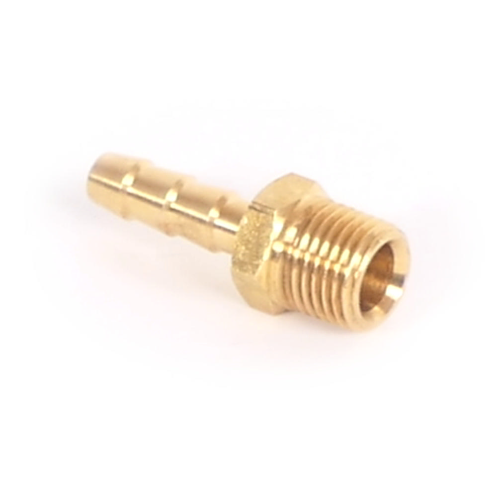 Hose nipple, brass, 6 mm x1/4