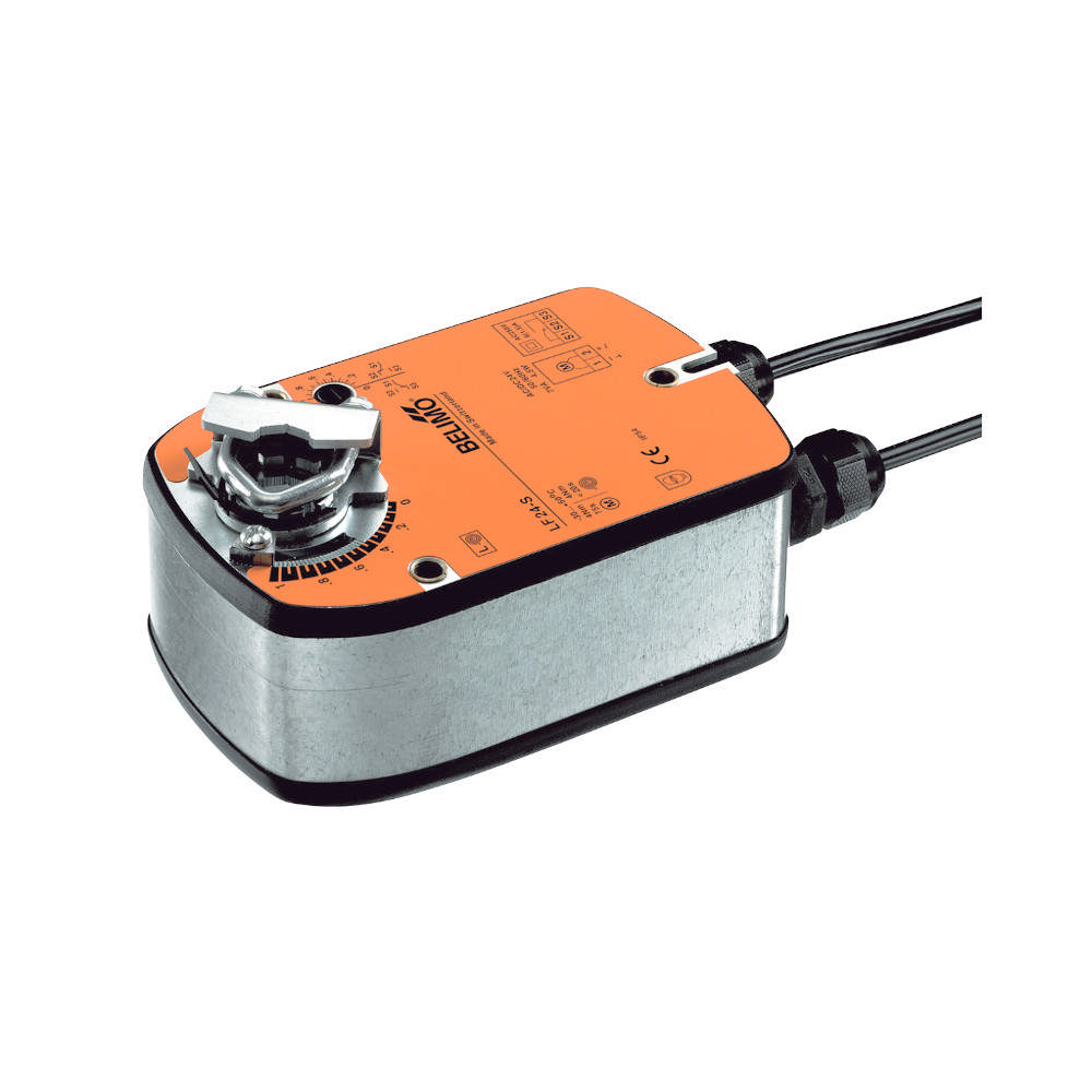 Damper motor, with spring, LF24, 4 Nm